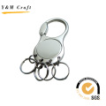 Distinctive Round Metal Key Ring with Clasp (Y02419)